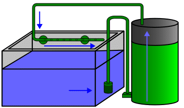 Types of filtration in aquaria
